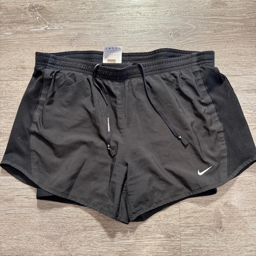 Nike Shorts Womens Small Black Running Tempo Outdoor Drawstring Outdoor‎ Lounge